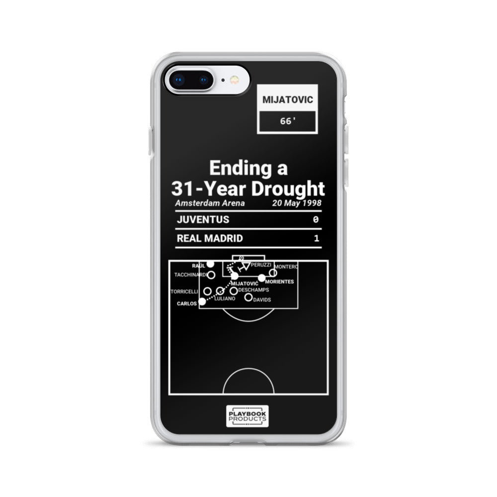 Real Madrid Greatest Goals iPhone Case: Ending a 31-Year Drought (1998)