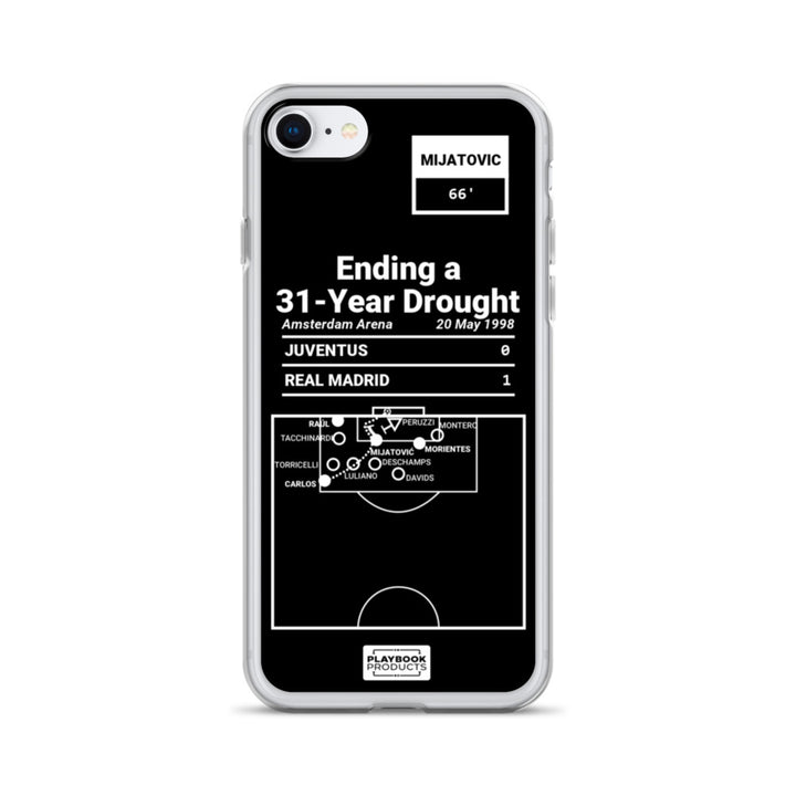 Real Madrid Greatest Goals iPhone Case: Ending a 31-Year Drought (1998)