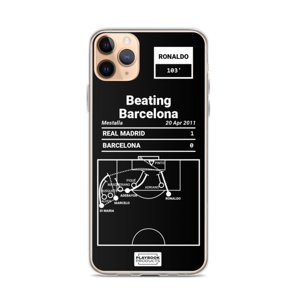 Real Madrid Greatest Goals iPhone Case: Beating Barcelona (2011)