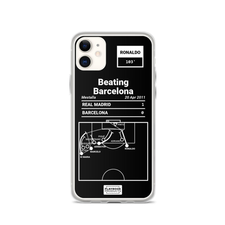 Real Madrid Greatest Goals iPhone Case: Beating Barcelona (2011)