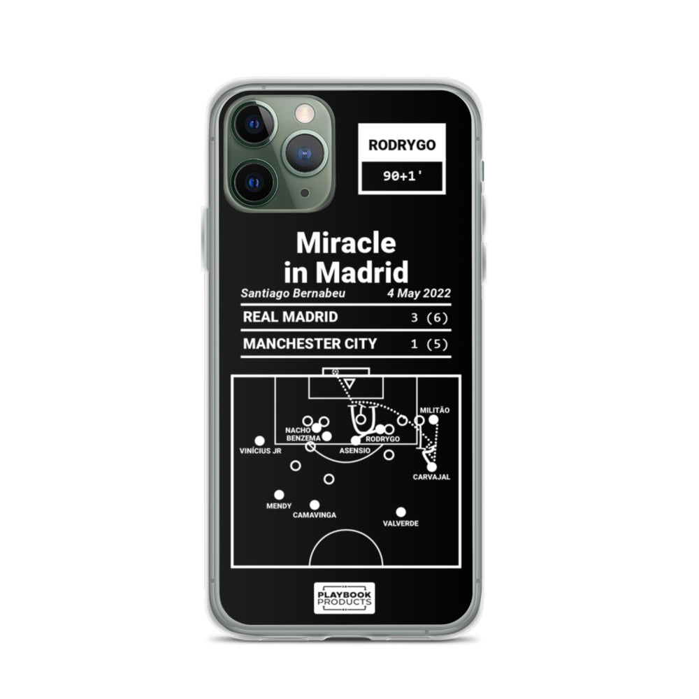 Real Madrid Greatest Goals iPhone Case: Miracle in Madrid (2022)