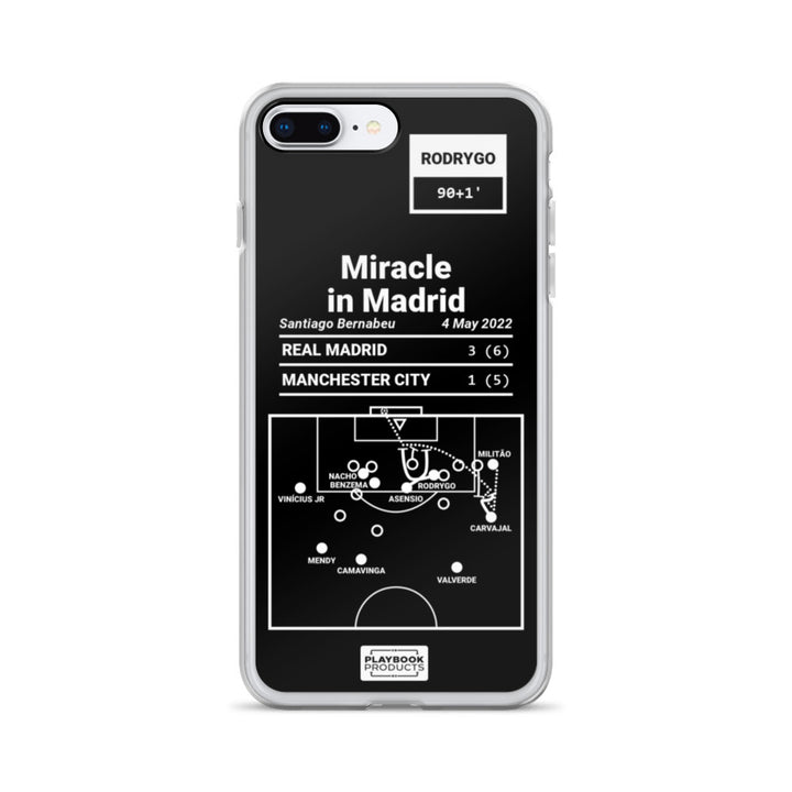 Real Madrid Greatest Goals iPhone Case: Miracle in Madrid (2022)