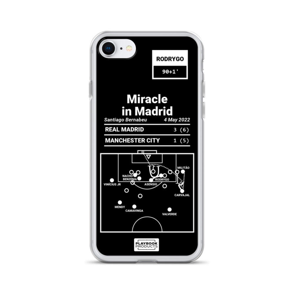 Real Madrid Greatest Goals iPhone Case: Miracle in Madrid (2022)