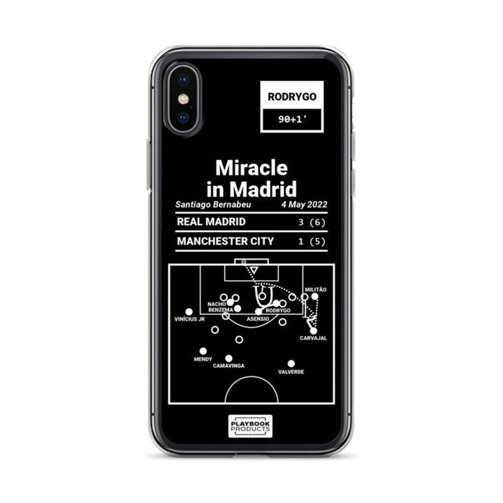 Real Madrid Greatest Goals iPhone Case: Miracle in Madrid (2022)