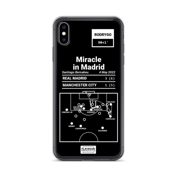 Real Madrid Greatest Goals iPhone Case: Miracle in Madrid (2022)