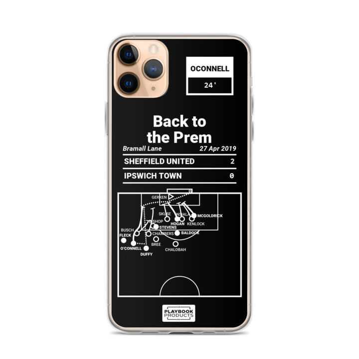 Sheffield United Greatest Goals iPhone Case: Back to the Prem (2019)