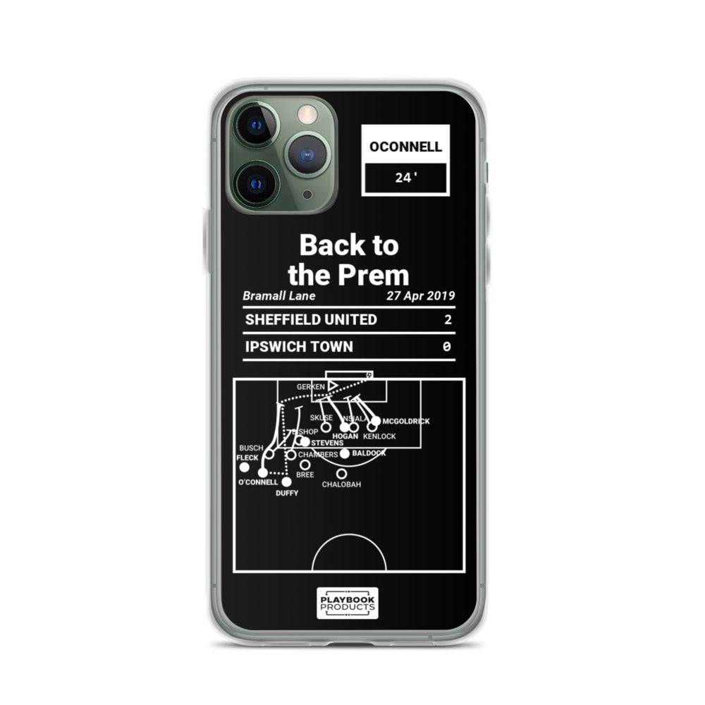 Sheffield United Greatest Goals iPhone Case: Back to the Prem (2019)
