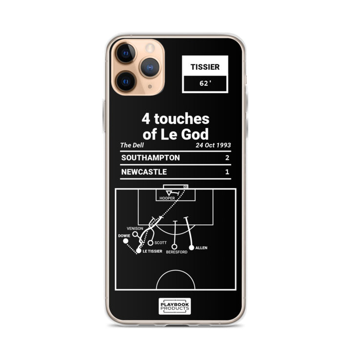 Southampton Greatest Goals iPhone Case: 4 touches of Le God (1993)