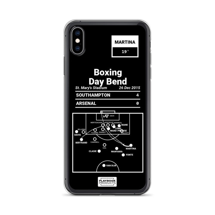 Southampton Greatest Goals iPhone Case: Boxing Day Bend (2015)
