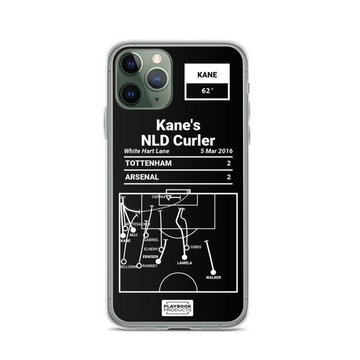 Tottenham Hotspur Greatest Goals iPhone Case: Kane's NLD Curler (2016)