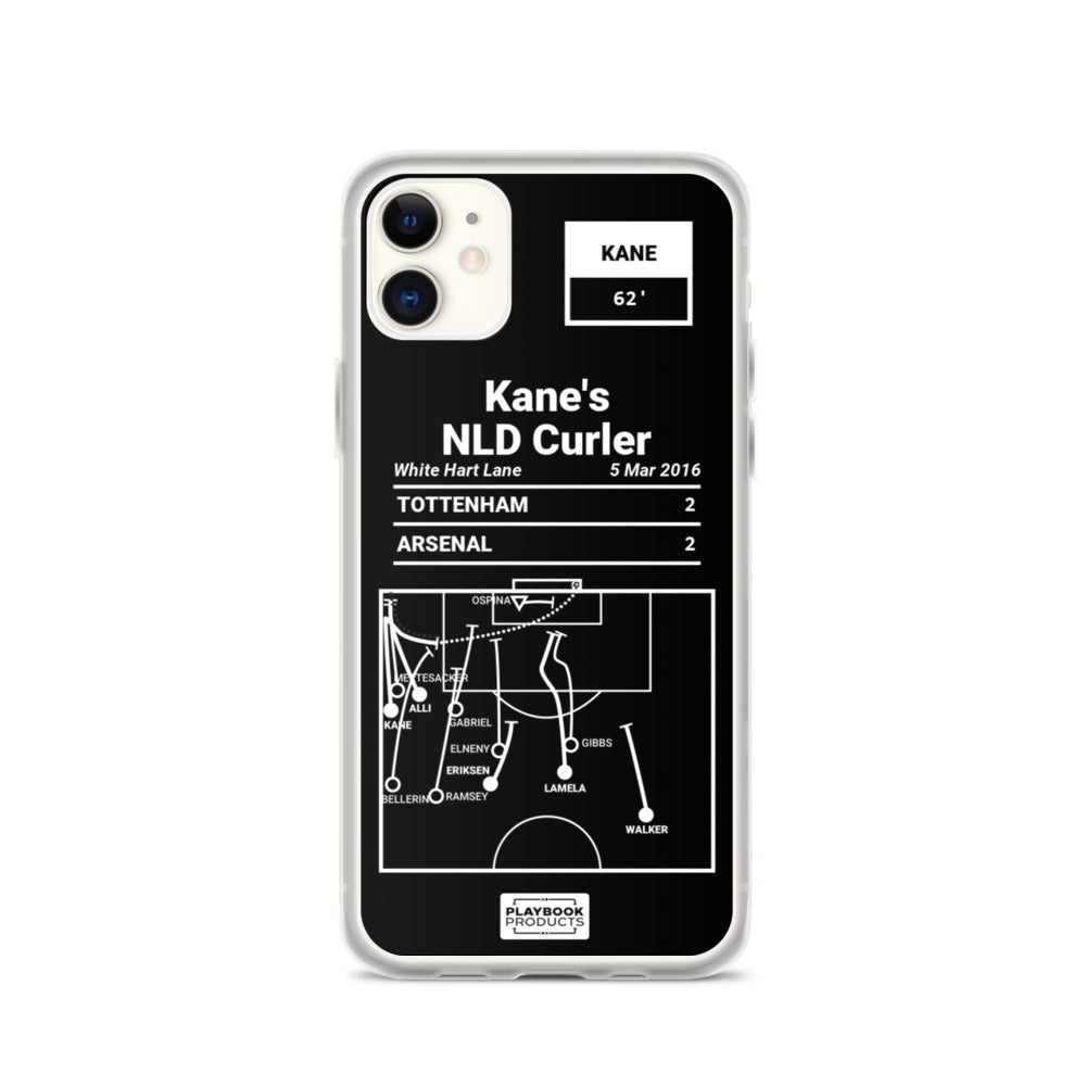 Tottenham Hotspur Greatest Goals iPhone Case: Kane's NLD Curler (2016)
