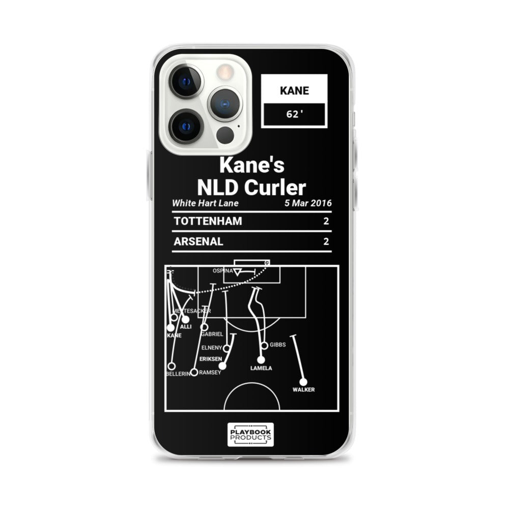 Tottenham Hotspur Greatest Goals iPhone Case: Kane's NLD Curler (2016)