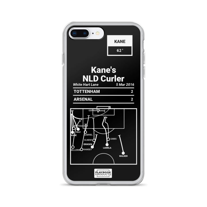 Tottenham Hotspur Greatest Goals iPhone Case: Kane's NLD Curler (2016)