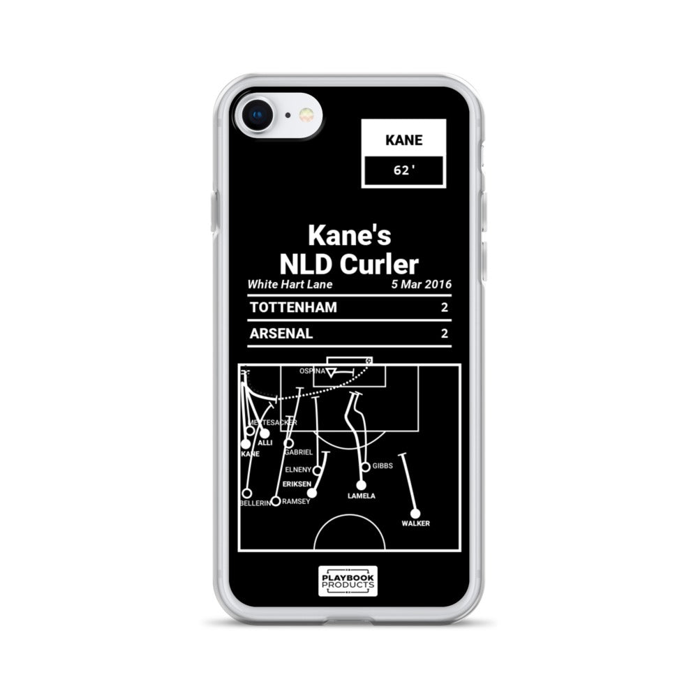 Tottenham Hotspur Greatest Goals iPhone Case: Kane's NLD Curler (2016)
