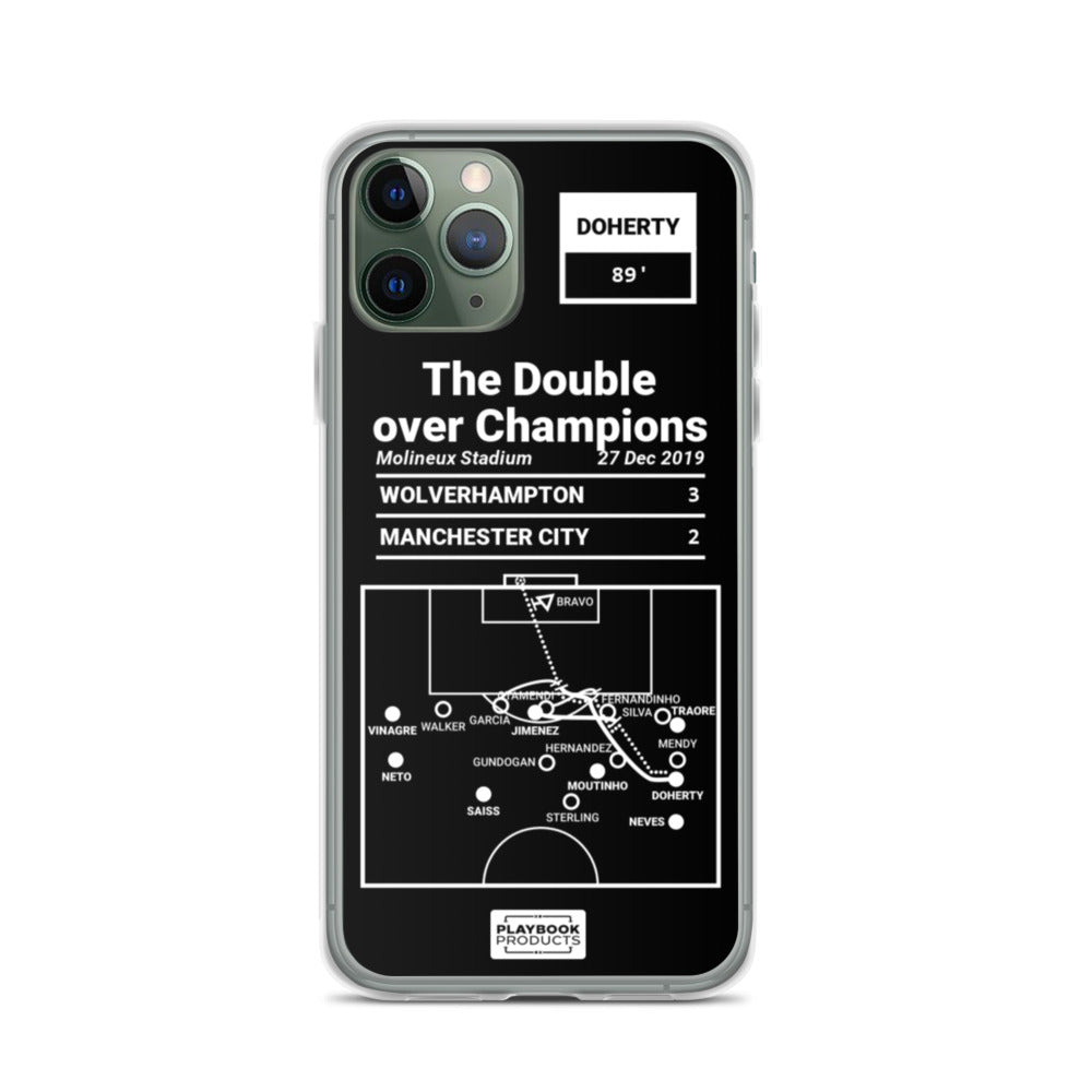 Wolverhampton Greatest Goals iPhone Case: The Double over Champions (2019)