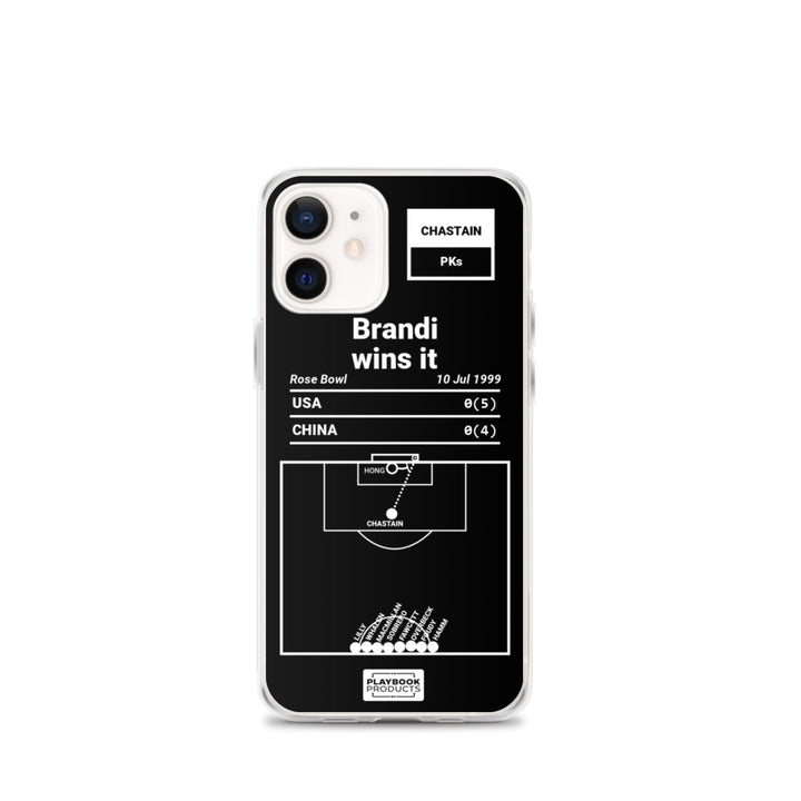 USWNT Greatest Goals iPhone Case: Brandi wins it (1999)