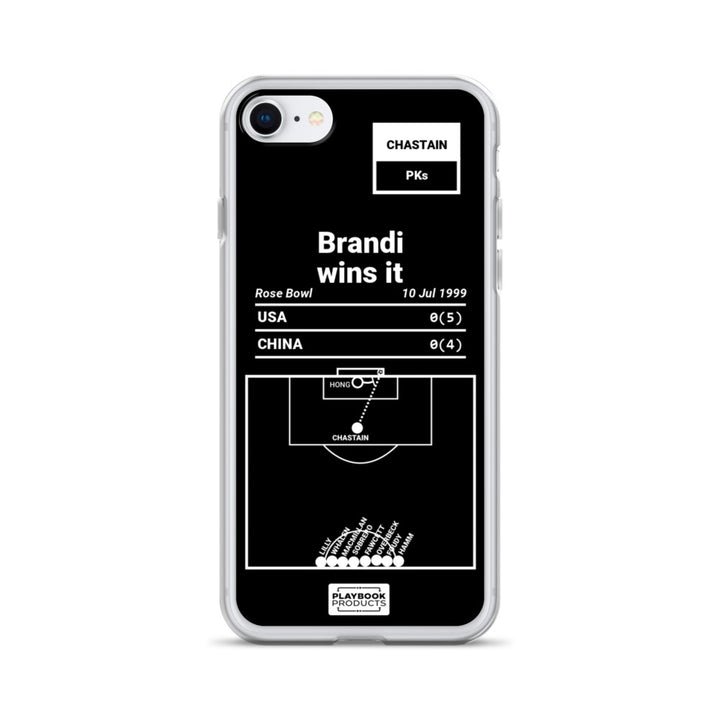 USWNT Greatest Goals iPhone Case: Brandi wins it (1999)