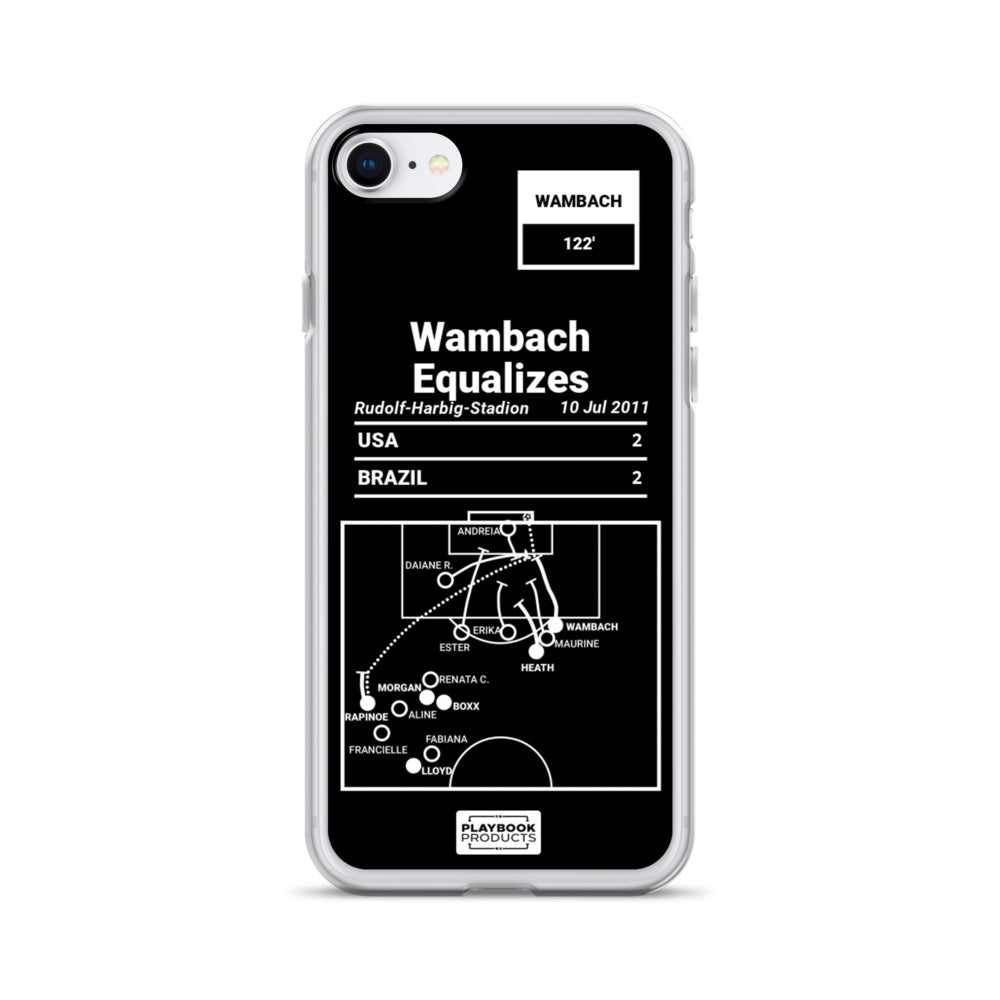 USWNT Greatest Goals iPhone Case: Wambach Equalizes (2011)