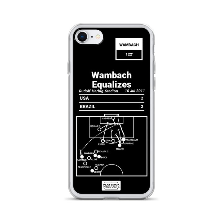 USWNT Greatest Goals iPhone Case: Wambach Equalizes (2011)