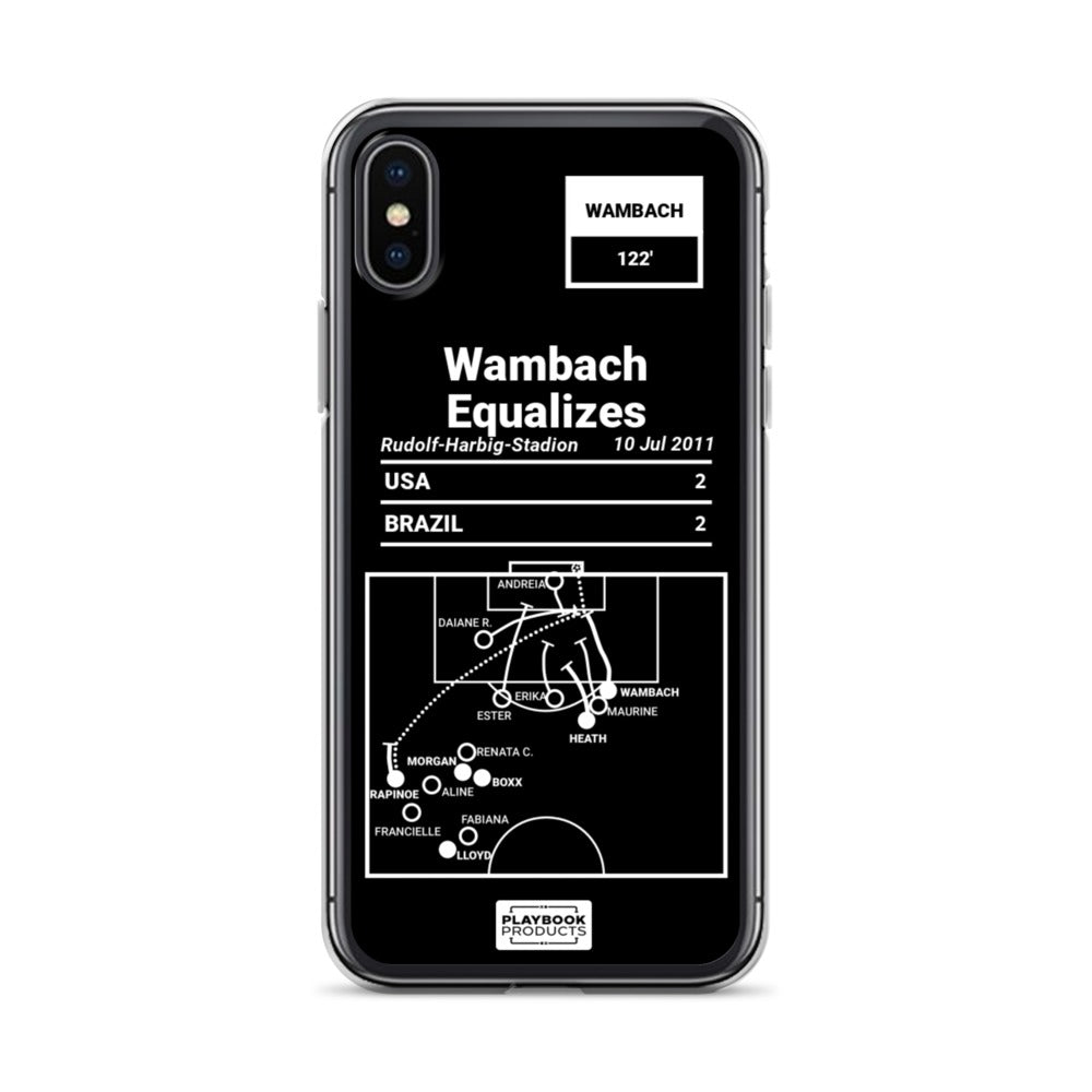 USWNT Greatest Goals iPhone Case: Wambach Equalizes (2011)
