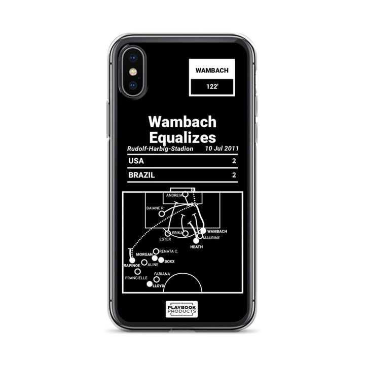 USWNT Greatest Goals iPhone Case: Wambach Equalizes (2011)