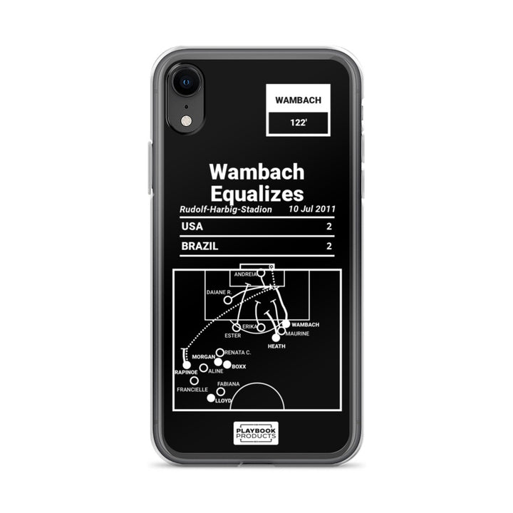 USWNT Greatest Goals iPhone Case: Wambach Equalizes (2011)
