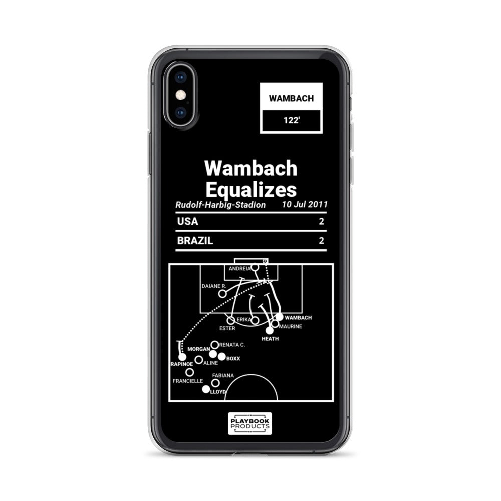 USWNT Greatest Goals iPhone Case: Wambach Equalizes (2011)