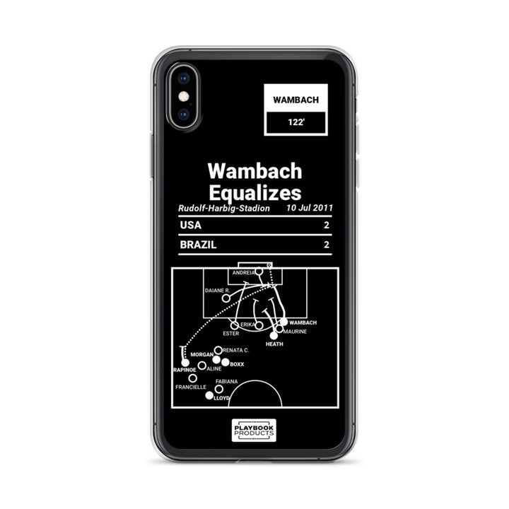 USWNT Greatest Goals iPhone Case: Wambach Equalizes (2011)