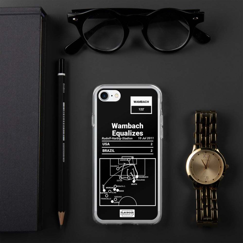 USWNT Greatest Goals iPhone Case: Wambach Equalizes (2011)
