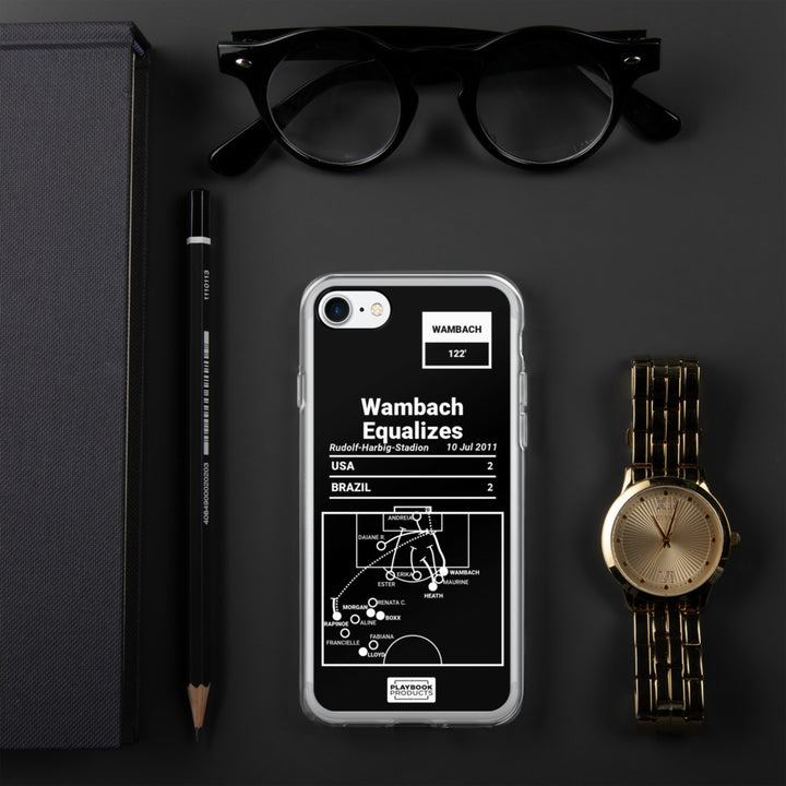 USWNT Greatest Goals iPhone Case: Wambach Equalizes (2011)