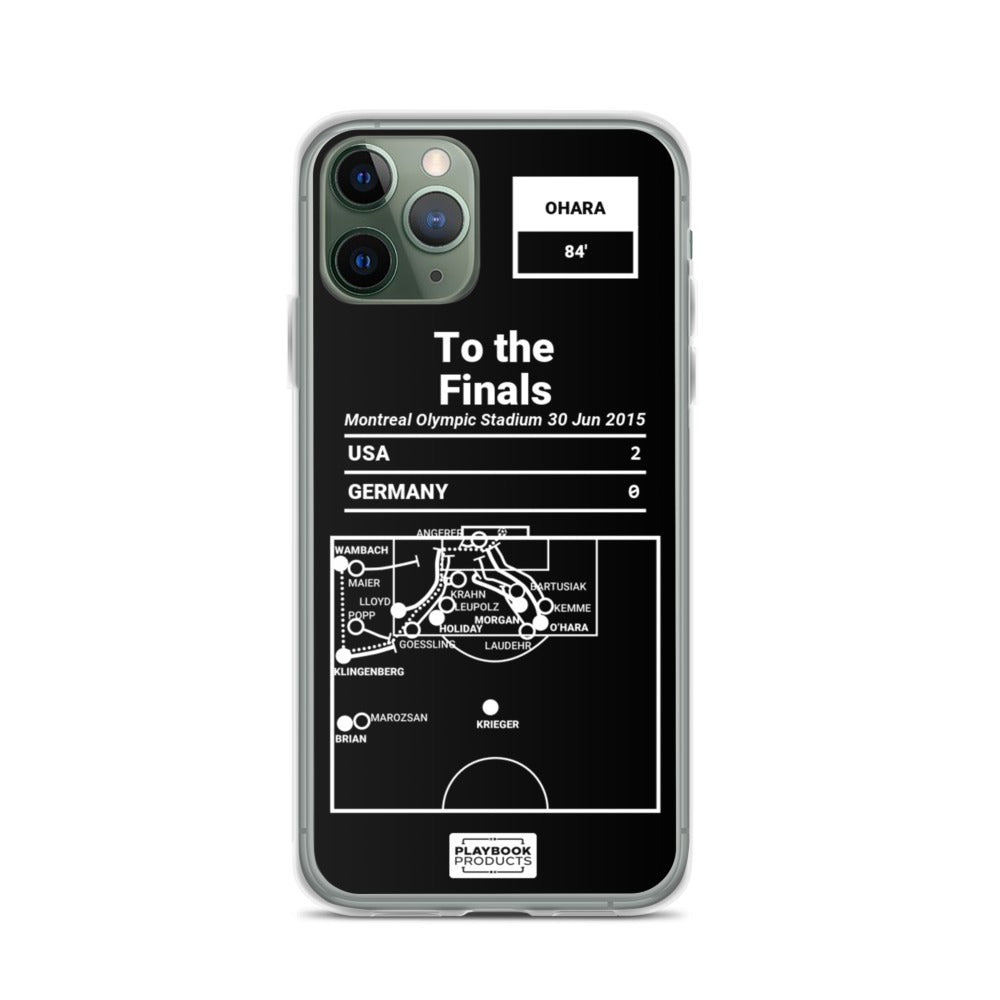 USWNT Greatest Goals iPhone Case: To the Finals (2015)