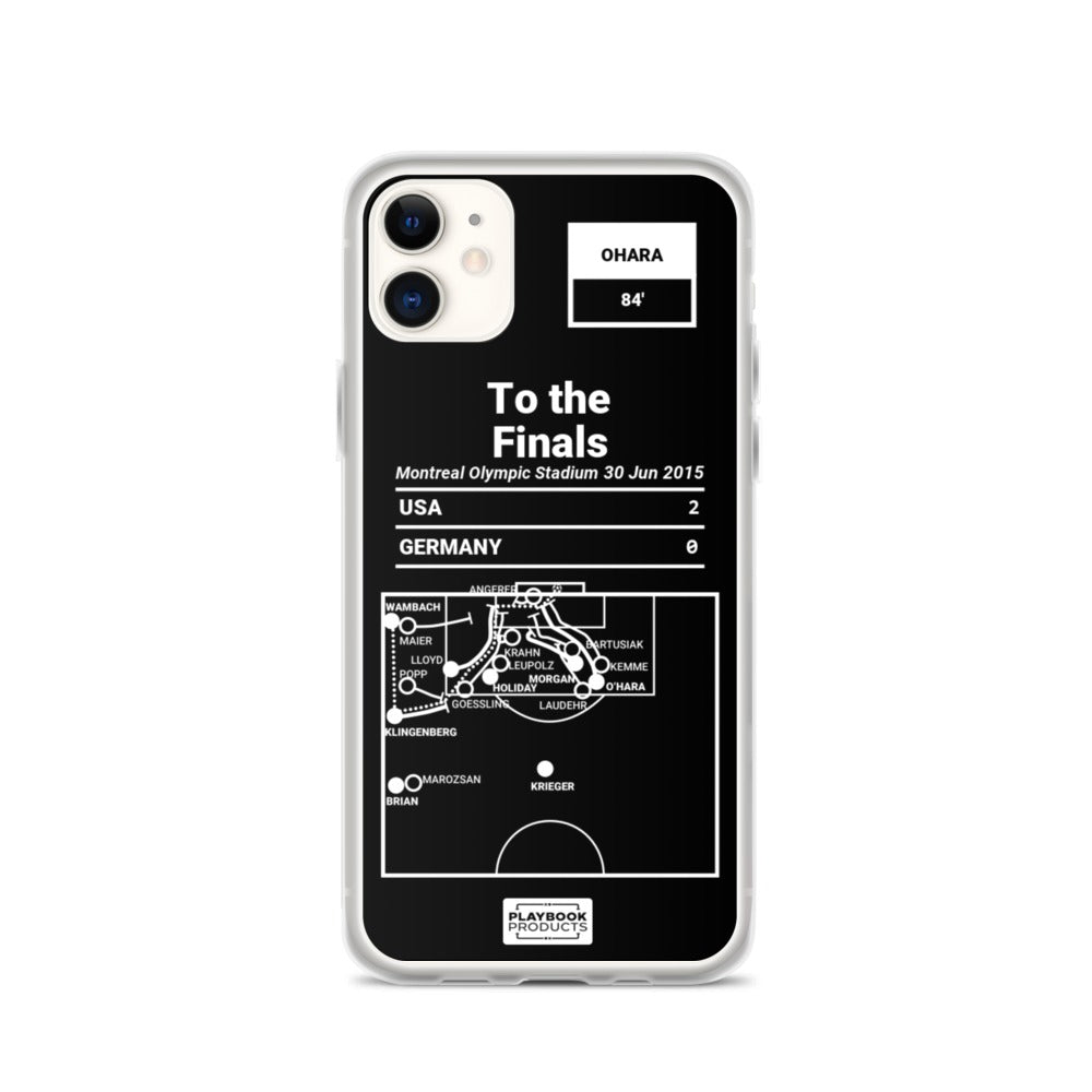 USWNT Greatest Goals iPhone Case: To the Finals (2015)