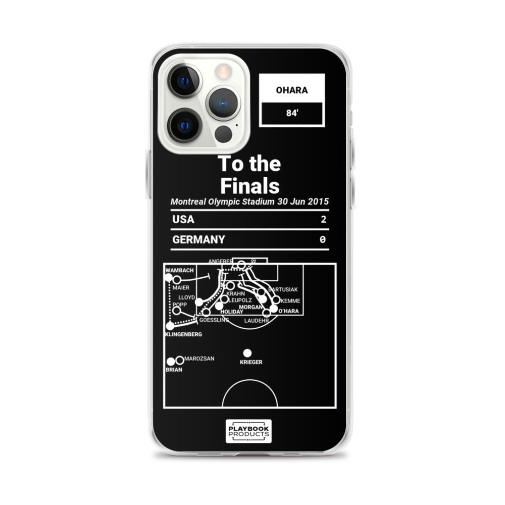 USWNT Greatest Goals iPhone Case: To the Finals (2015)