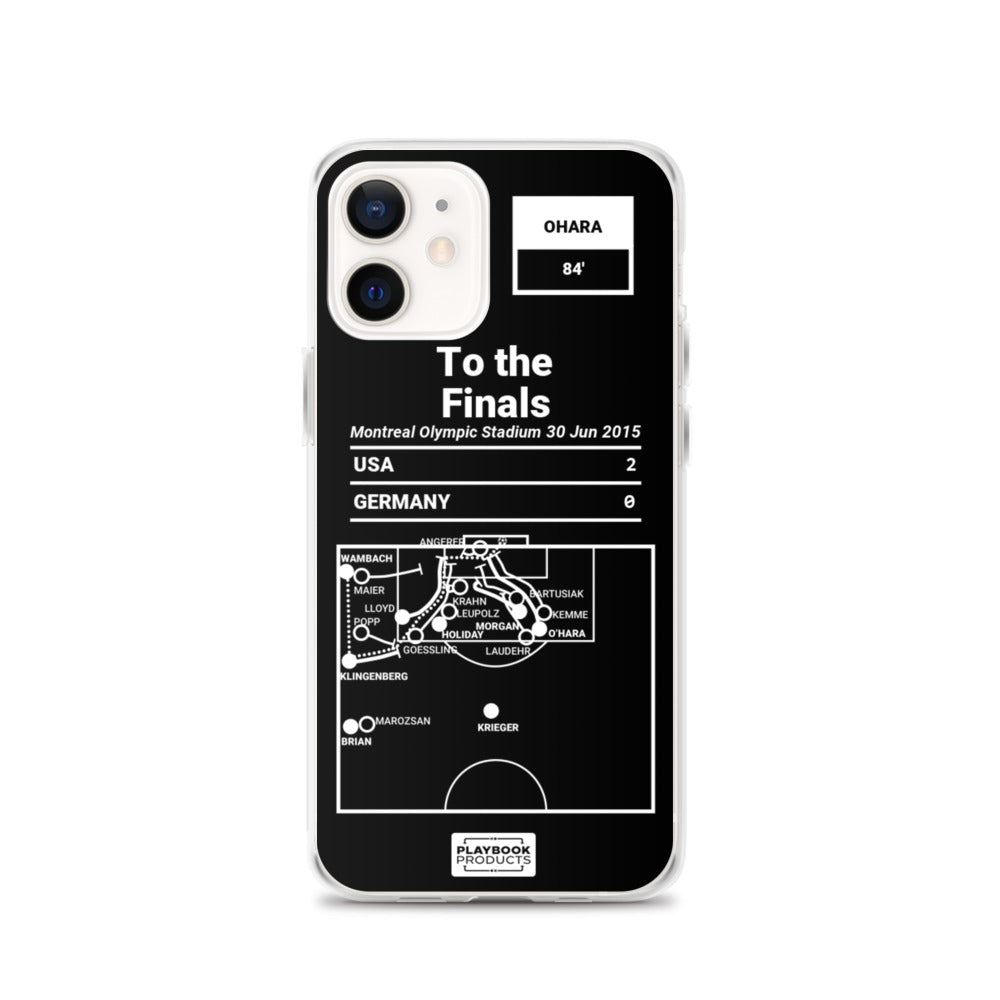 USWNT Greatest Goals iPhone Case: To the Finals (2015)
