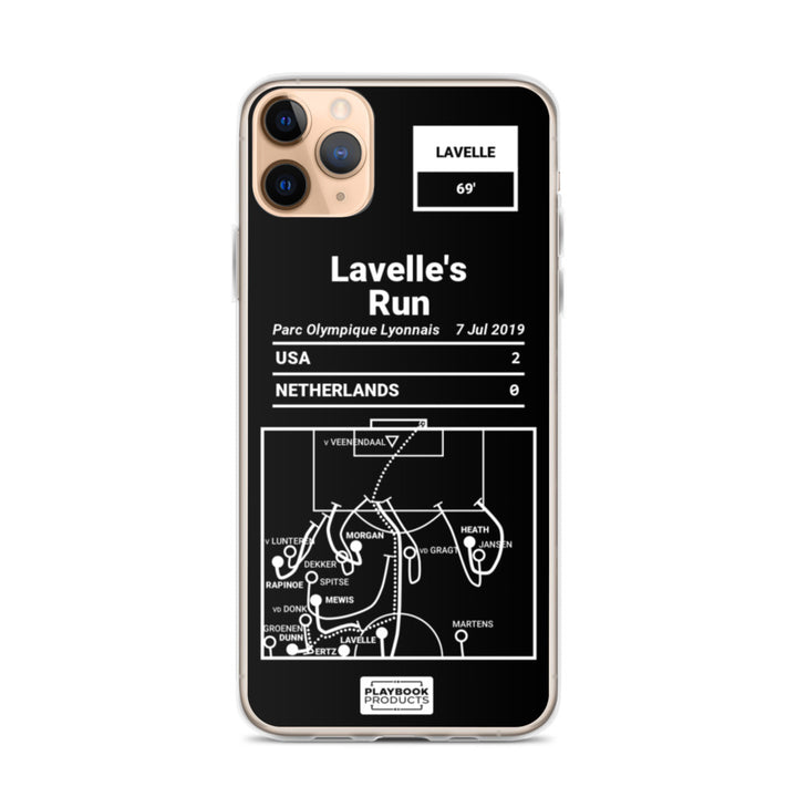 USWNT Greatest Goals iPhone Case: Lavelle's Run (2019)