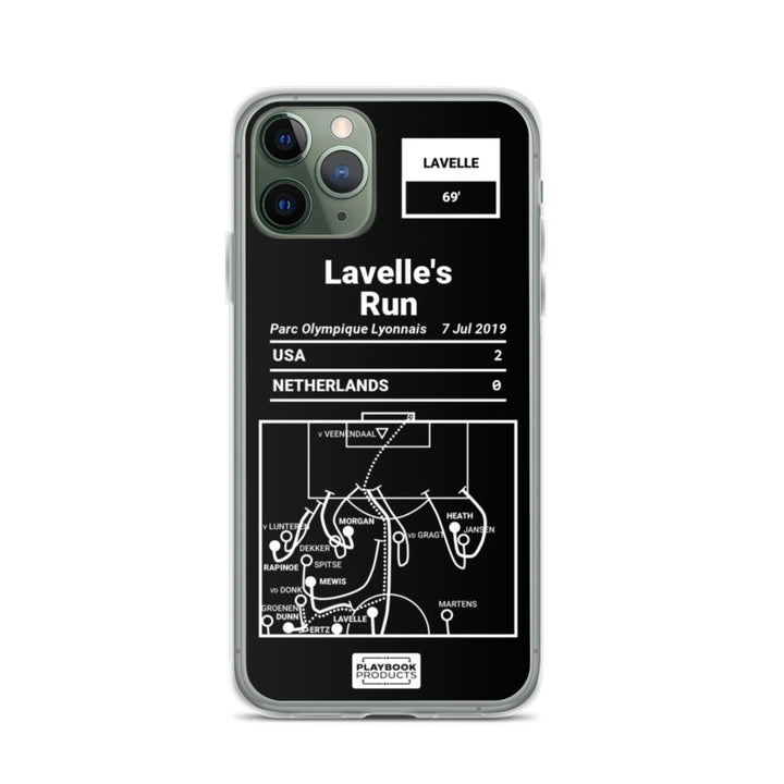 USWNT Greatest Goals iPhone Case: Lavelle's Run (2019)