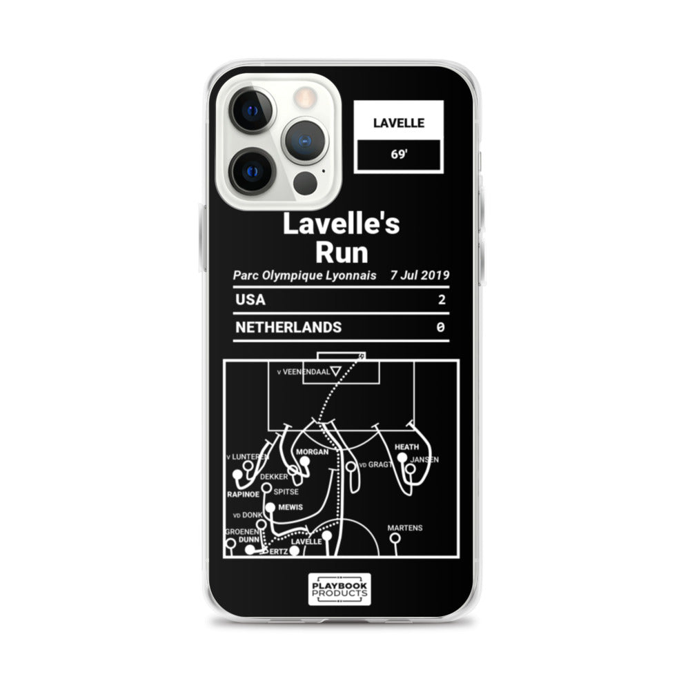 USWNT Greatest Goals iPhone Case: Lavelle's Run (2019)
