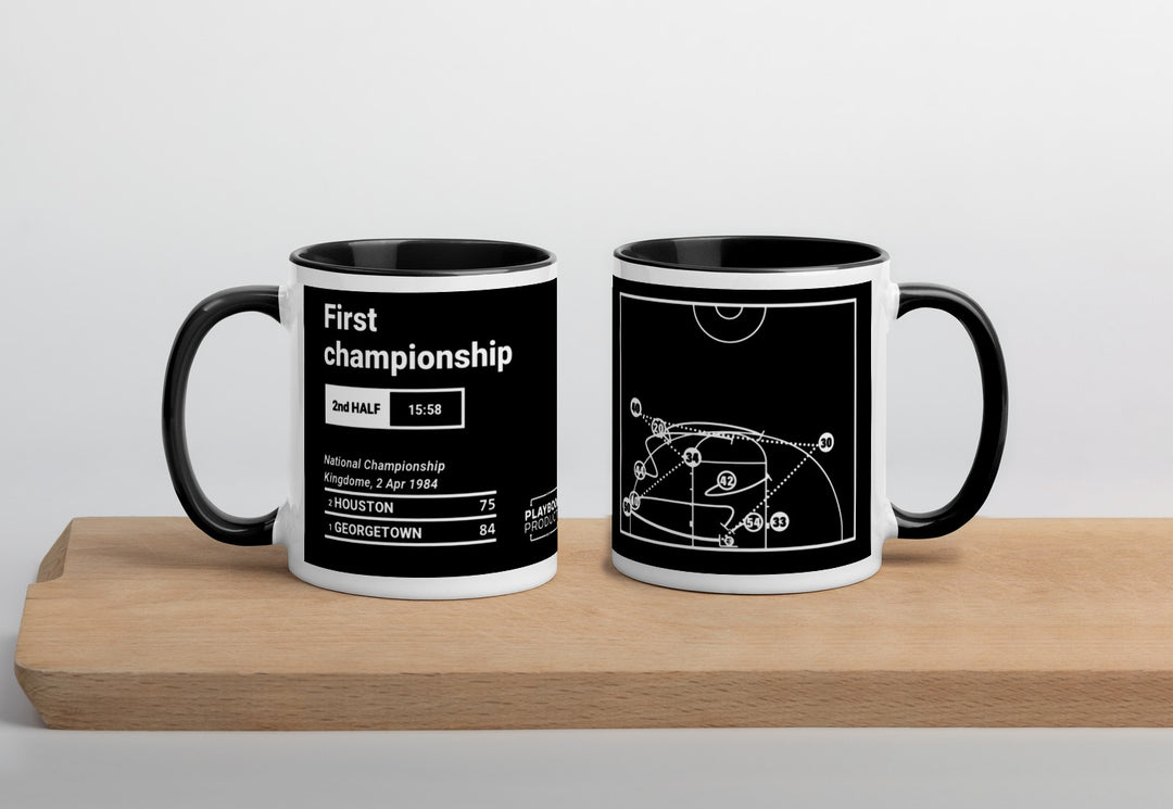 Greatest Georgetown Basketball Plays Mug: First championship (1984)