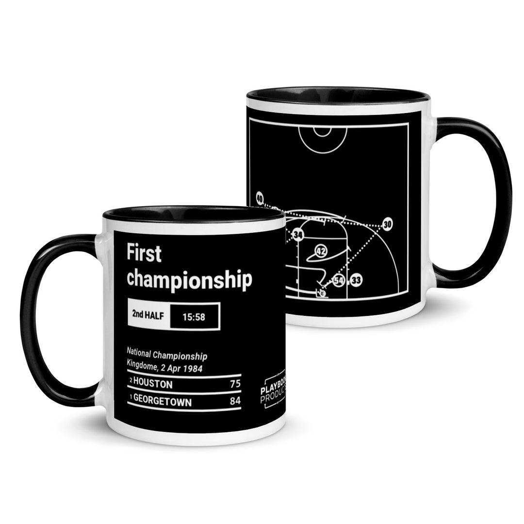 Greatest Georgetown Basketball Plays Mug: First championship (1984)