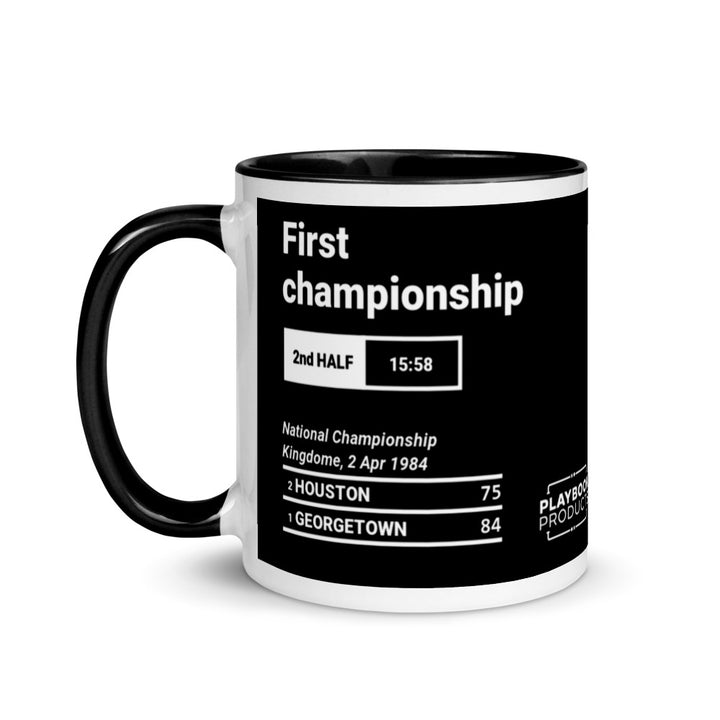 Greatest Georgetown Basketball Plays Mug: First championship (1984)