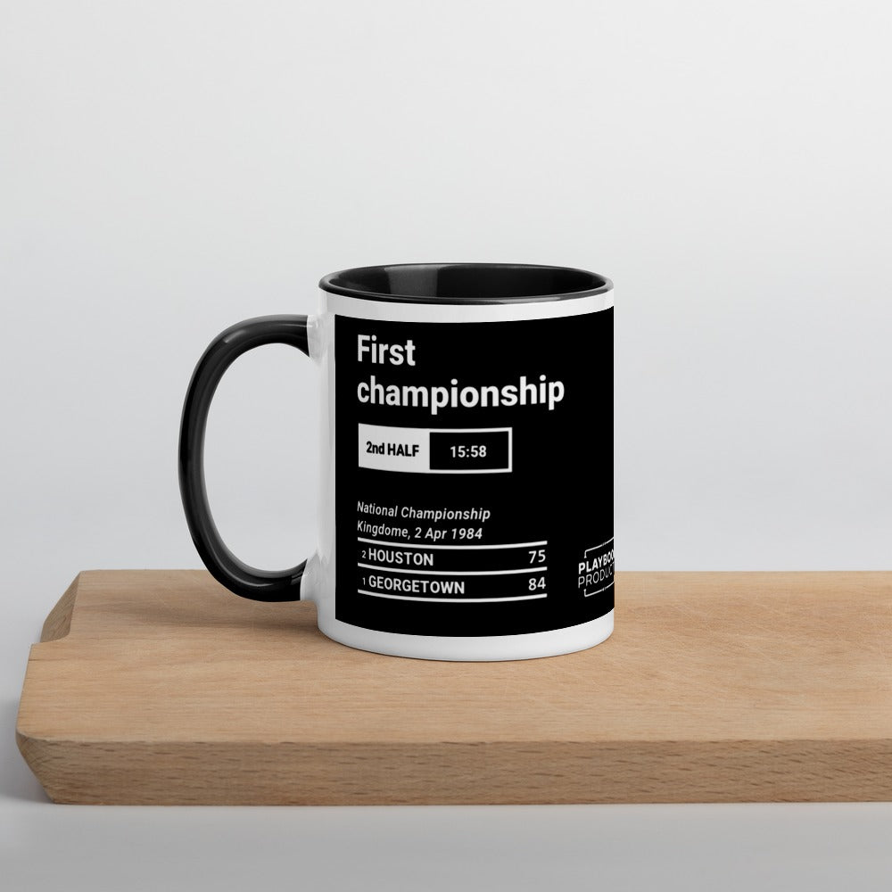 Greatest Georgetown Basketball Plays Mug: First championship (1984)