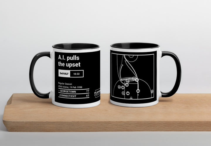 Greatest Georgetown Basketball Plays Mug: A.I. pulls the upset (1996)