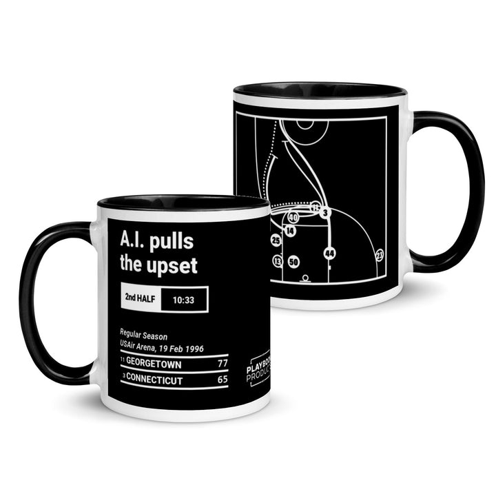 Greatest Georgetown Basketball Plays Mug: A.I. pulls the upset (1996)