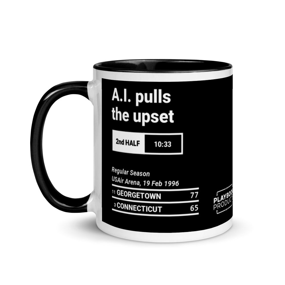 Greatest Georgetown Basketball Plays Mug: A.I. pulls the upset (1996)