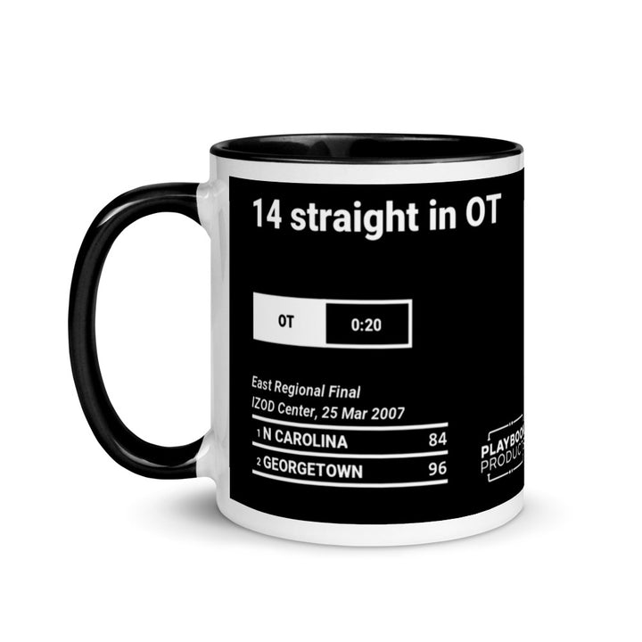 Greatest Georgetown Basketball Plays Mug: 14 straight in OT (2007)
