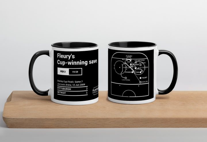 Pittsburgh Penguins Greatest Goals Mug: Fleury's Cup-winning save (2009)