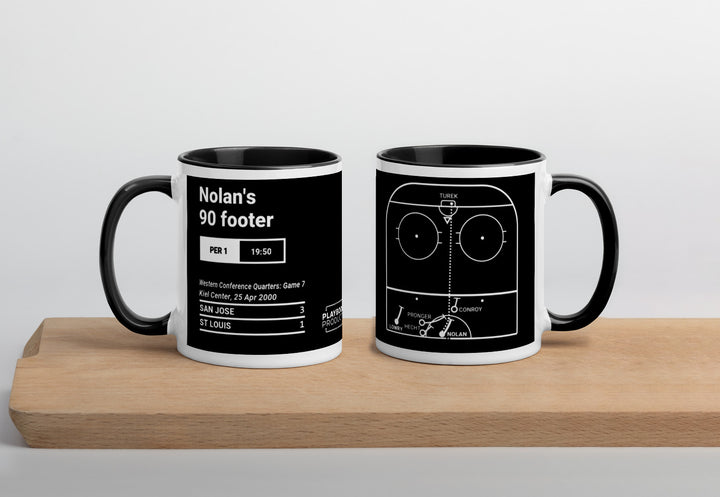 San Jose Sharks Greatest Goals Mug: Nolan's 90 footer (2000)
