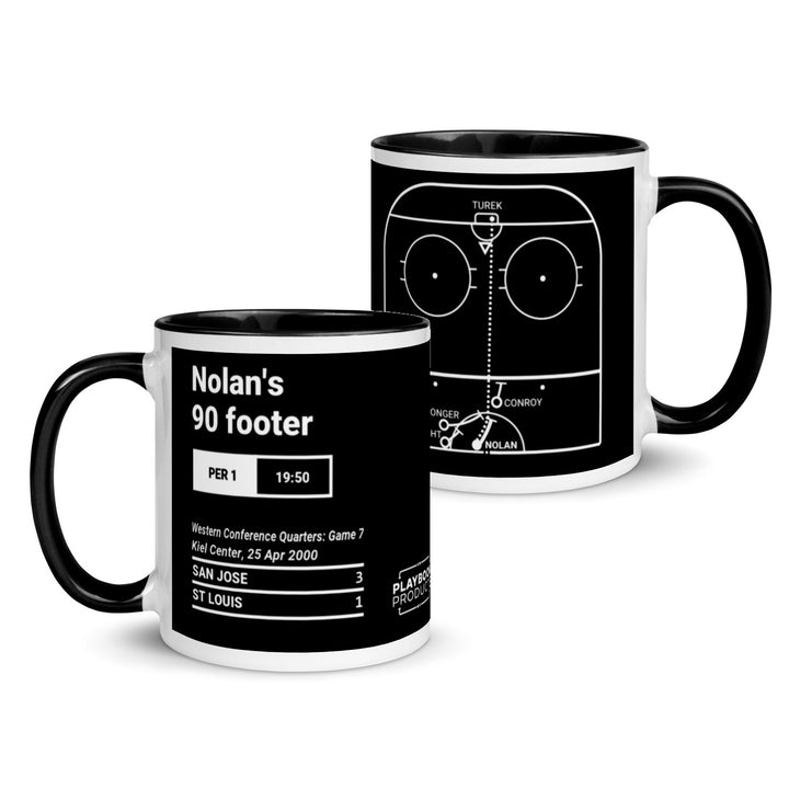 San Jose Sharks Greatest Goals Mug: Nolan's 90 footer (2000)