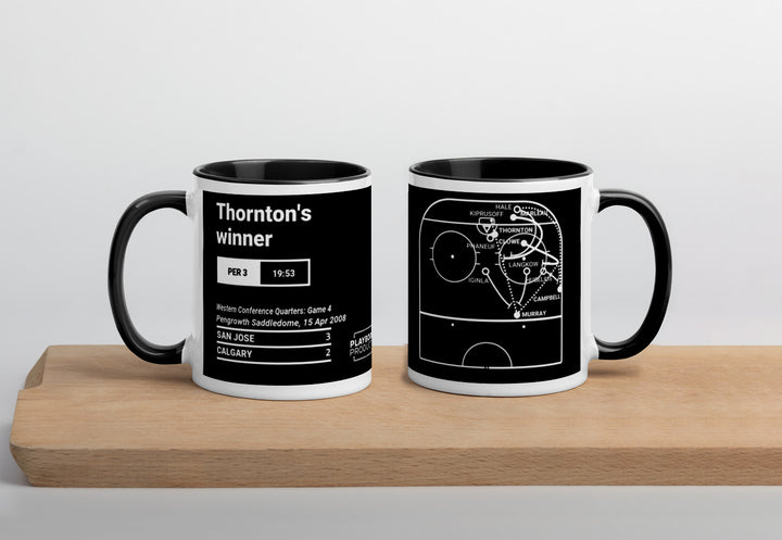 San Jose Sharks Greatest Goals Mug: Thornton's winner (2008)