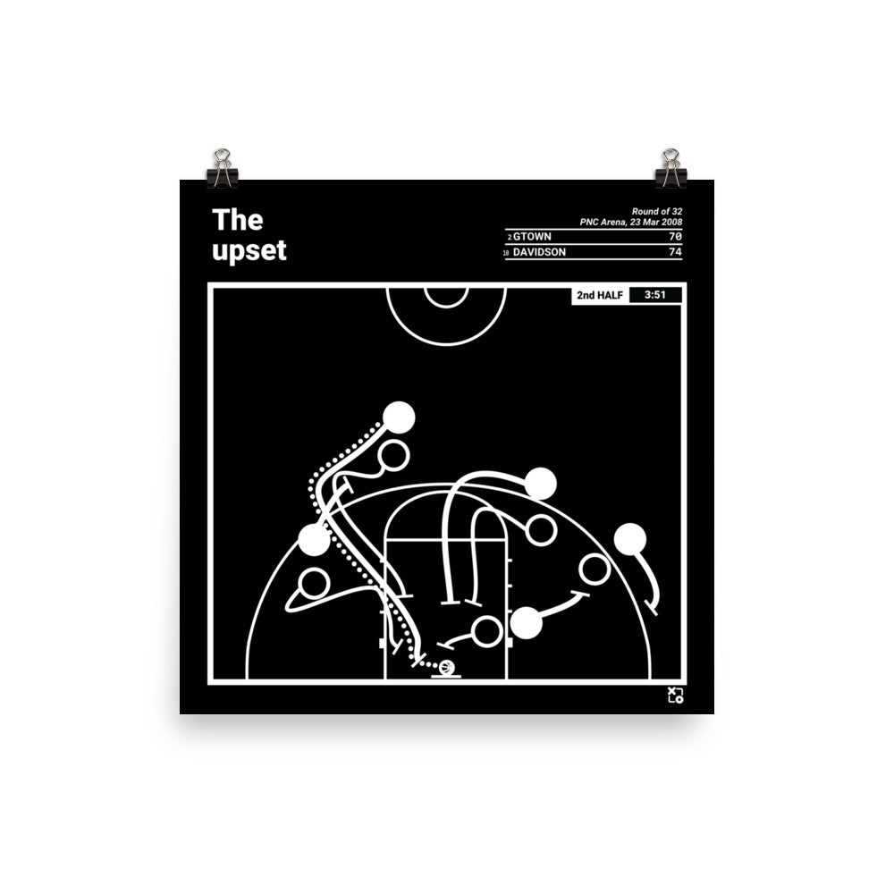 Davidson Basketball Greatest Plays Poster: The upset (2008)